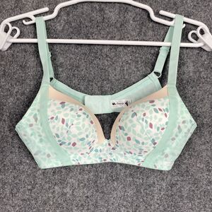 Lycra Beauty Bra Womens Size 80B 36B Green Leaf Padded